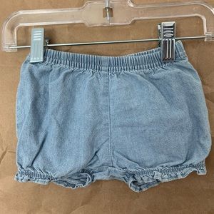 Denim baby shorts